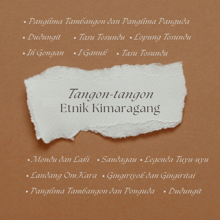Membaca Nilai-nilai Kekeluargaan dalam “Tangon-Tangon” Etnik Kimaragang