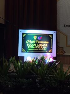 Majlis Pelancaran Bulan Bahasa Kebangsaan 2024 dan Penyampaian Anugerah Citra Bahasa PBT Peringkat Negeri Melaka