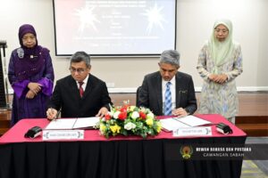 Majlis Menandatangani Perjanjian Kerjasama (MoA) Penerbitan Buku Bergambar Kanak-kanak antara  Dewan Bahasa dan Pustaka (DBP) dengan Universiti Malaysia Sabah (UMS)