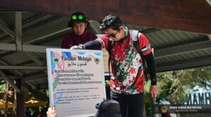 Pemasangan Papan Tanda Pantun di Taman Tunku Abdul Rahman Selesai Dilaksanakan